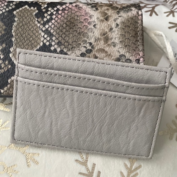 Jessica Simpson Snakeskin (Python) Wallet (Brown, Tan, Pink) & Gray Card… - Picture 12 of 15
